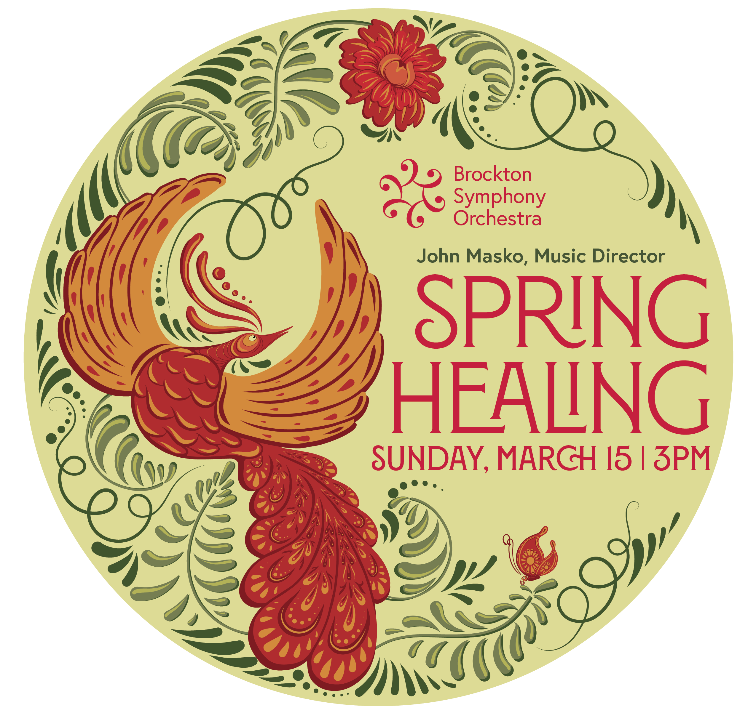 Poster for March concert